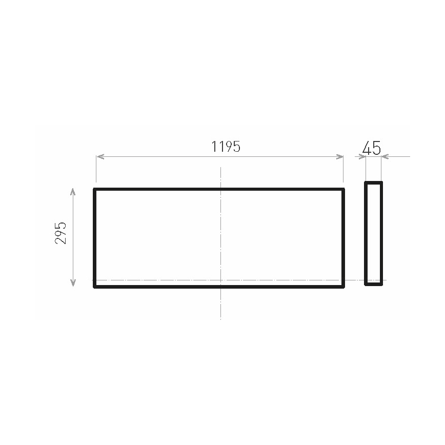 LED Prisadený panel ILLY LED/46W/230V