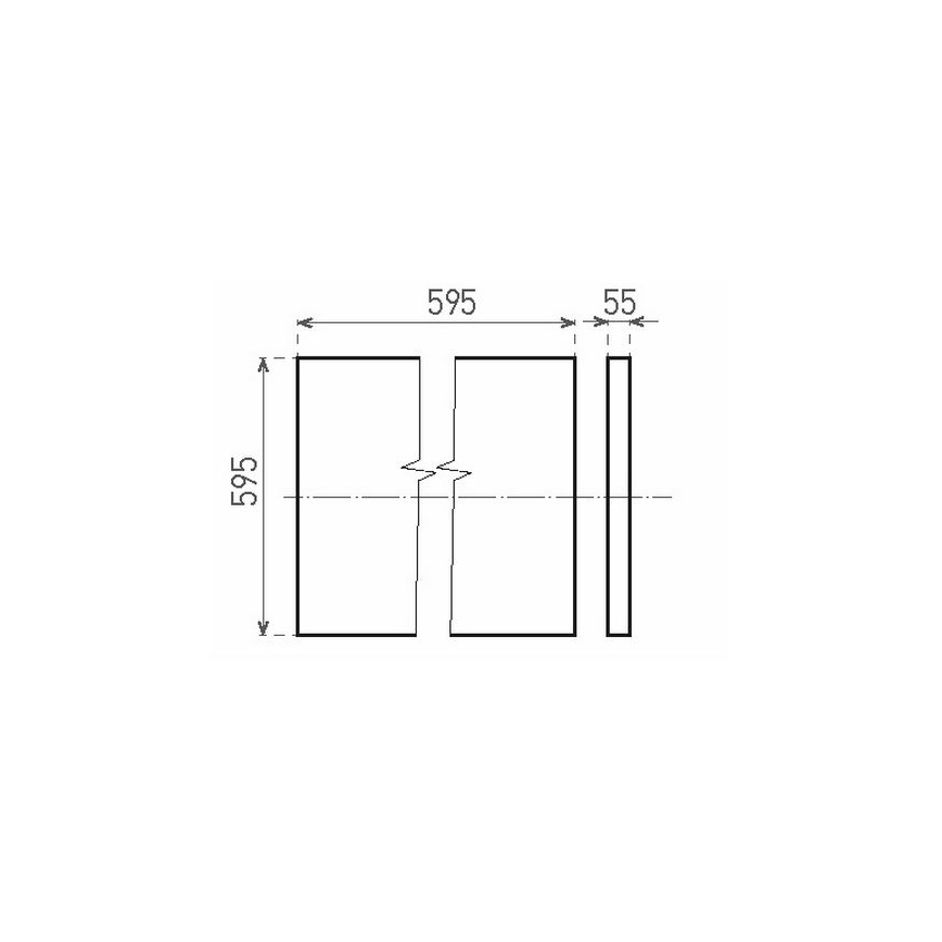 LED Prisadený panel ILLY UGR LED/42W/230V