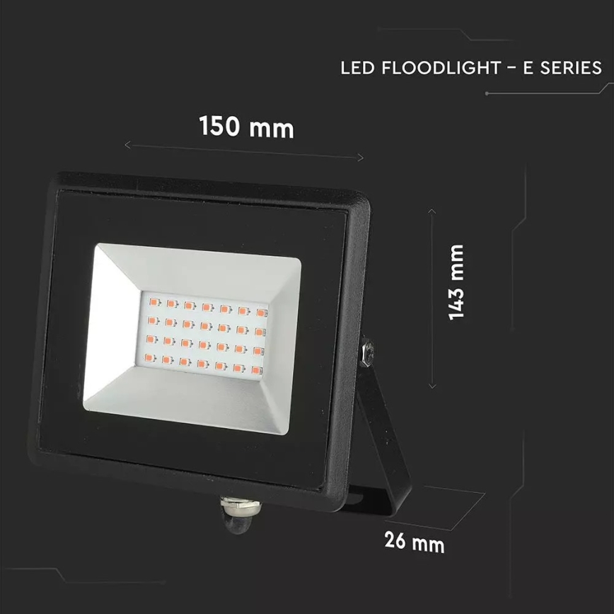 LED Reflektor s výstražným svetlom LED/20W/230V IP65