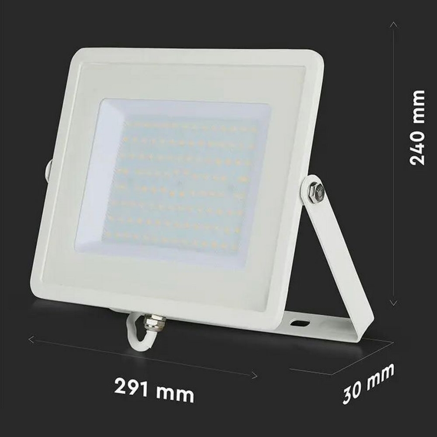 LED Reflektor SAMSUNG CHIP LED/100W/230V 6500K IP65 biela