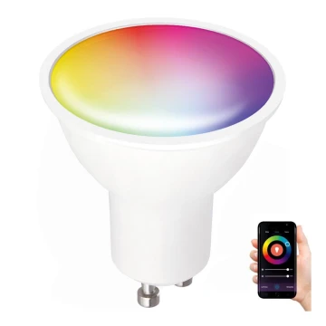 LED RGB Inteligentná stmievateľná žiarovka GU10/5W/230V 2700-6500K Wi-Fi Tuya