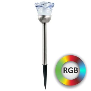 LED RGB Solárne svietidlo ROSE LED/1,2V IP44