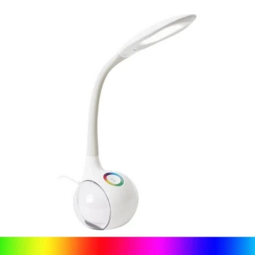 LED RGB Stmievateľná stolná lampa LED/7W/230V biela