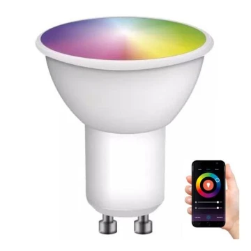 LED RGB Stmievateľná žiarovka GoSmart MR16 GU10/4,8W/230V 2700-6500K Tuya