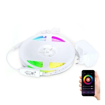 LED RGB Stmievateľný pásik LED/24W/230V 5m 3000-6000K Wi-Fi Tuya