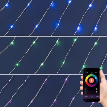 LED RGB Vianočná stmievateľná reťaz 100xLED/29 funkcií 10,4m