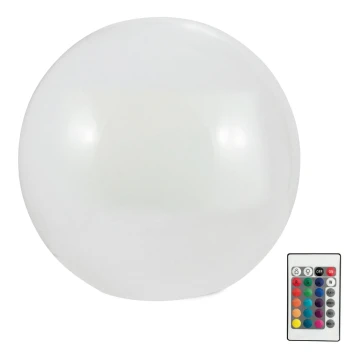 LED RGBW Solárna lampa BALL LED/3,2V pr. 20 cm IP65 + diaľkové ovládanie