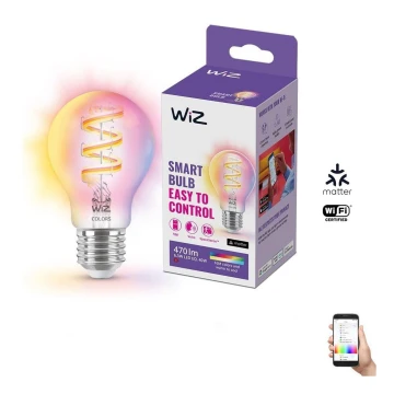 LED RGBW Stmievateľná žiarovka A60 E27/6,3W/230V 2200-6500K Wi-Fi - WiZ