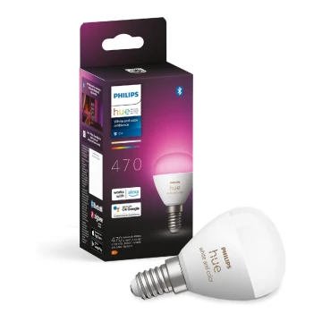LED RGBW Stmievateľná žiarovka Philips Hue White And Color Ambiance P45 E14/5,1W/230V 2000-6500K