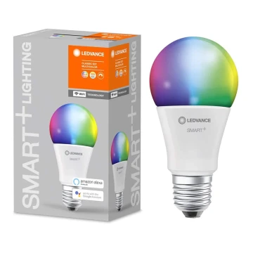 LED RGBW Stmievateľná žiarovka SMART+ E27/9W/230V 2700K-6500K Wi-Fi - Ledvance