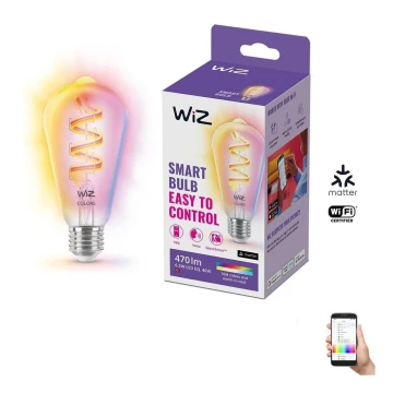 LED RGBW Stmievateľná žiarovka ST64 E27/6,3W/230V 2200-6500K Wi-Fi - WiZ