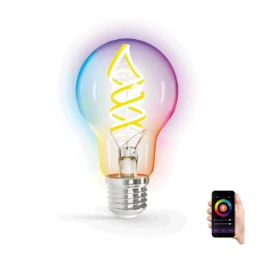 LED RGBW Žiarovka FILAMENT A60 E27/4,9W/230V 2700K Wi-Fi - Aigostar