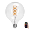 LED RGBW Žiarovka FILAMENT G125 E27/4,9W/230V 2700K - Aigostar