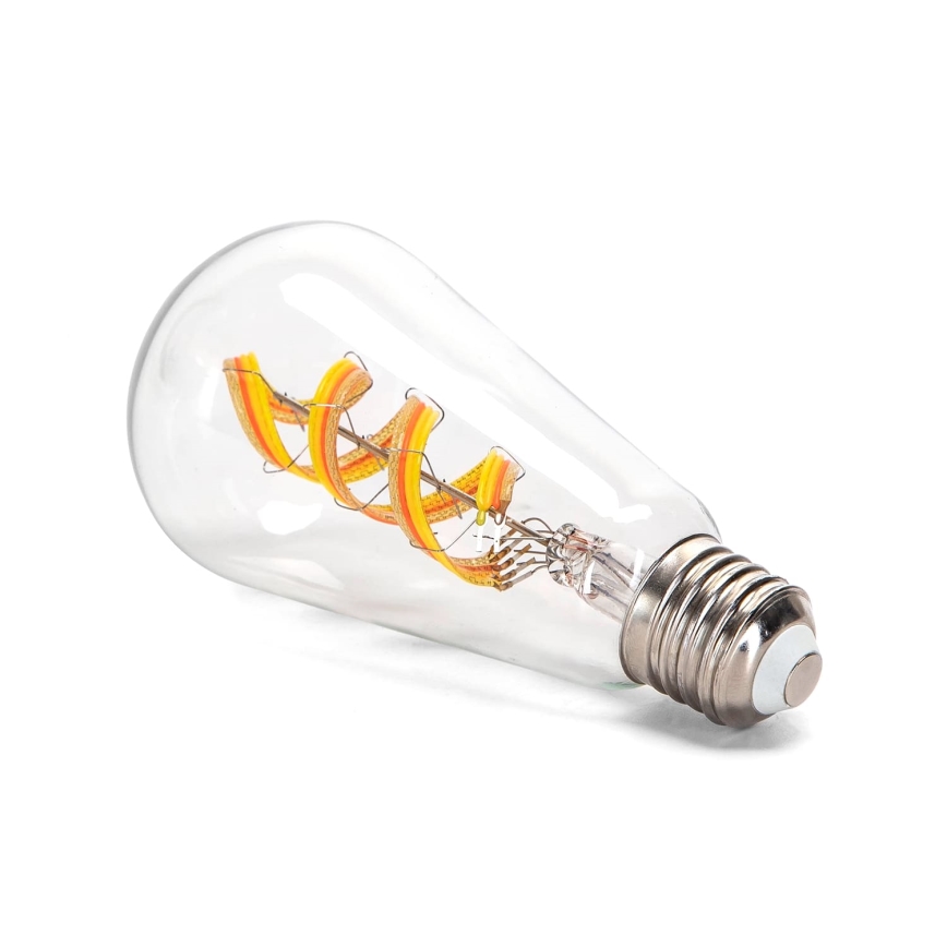 LED RGBW Žiarovka FILAMENT ST64 E27/4,9W/230V 2700K - Aigostar