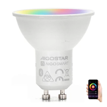 LED RGBW Žiarovka GU10/4,9W/230V 2700-6500K - Aigostar