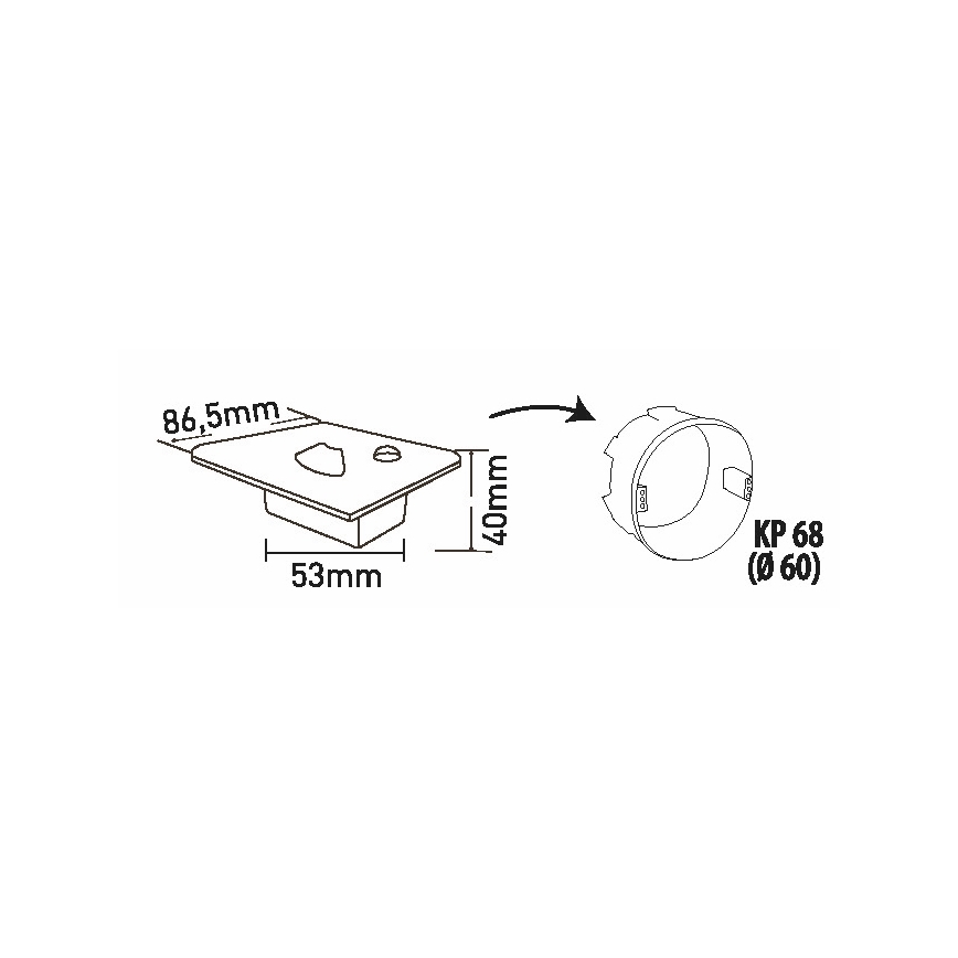 LED Schodiskové svietidlo s pohybovým senzorom LED/1,5W/230V 3000K/4000K/6500K