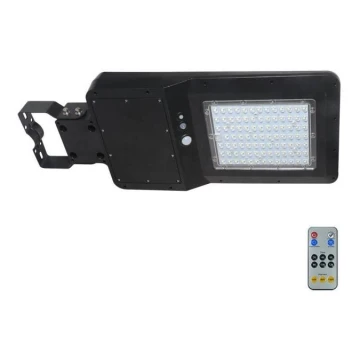 LED Solárna pouličná lampa so senzorom LED/40W/9,6V IP65 6000K + diaľkové ovládanie