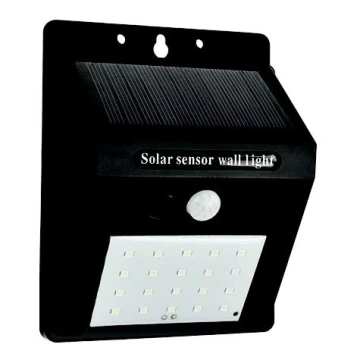 LED Solárne nástenné svietidlo so senzorom LED/0,55W/3,7V 6500K IP65