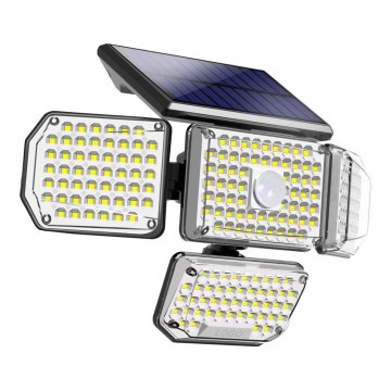 LED Solárne nástenné svietidlo so senzorom LED/5W/5,5V 3000K/6500K IP44