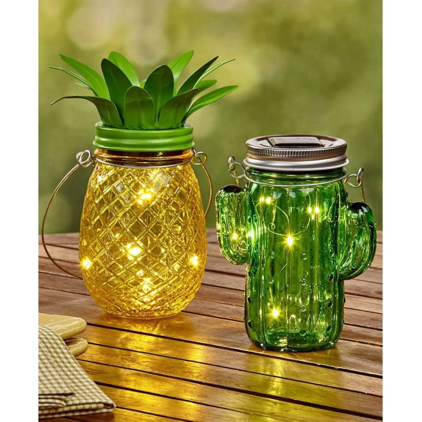 LED Solárne svietidlo JAR LED/1,2V IP44 ananás