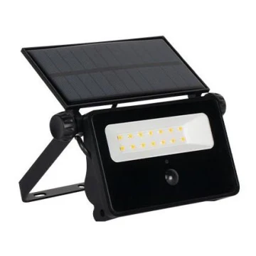 LED Solárny reflektor so senzorom LED/10W/5,5V IP65