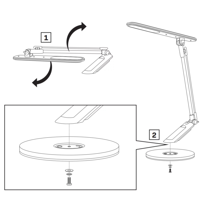 LED Stmievateľná dotyková stolná lampa OPTIMUM LED/7W/230V USB 3000/4000/6000K biela