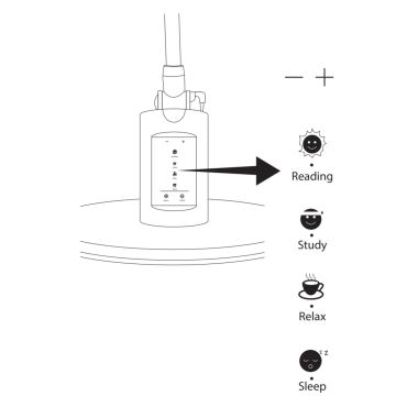 LED Stmievateľná dotyková stolná lampa OPTIMUM LED/7W/230V USB 3000/4000/6000K strieborná