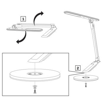 LED Stmievateľná dotyková stolná lampa OPTIMUM LED/7W/230V USB 3000/4000/6000K strieborná