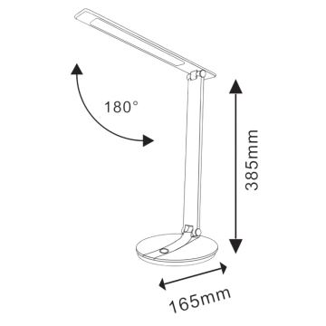 LED Stmievateľná dotyková stolná lampa SERRA LED/8W/230V biela