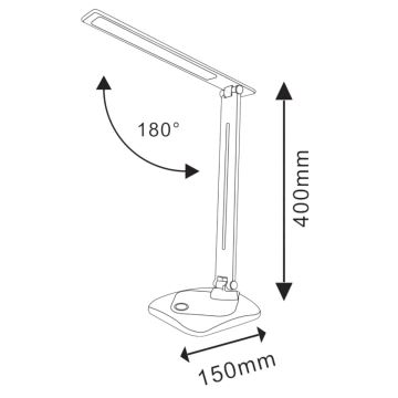 LED Stmievateľná dotyková stolná lampa TOLEDO LED/8W/230V 3000-6500K