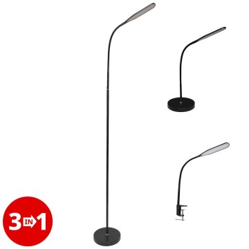 LED Stmievateľná lampa 3v1 LED/10W/230V 3000/4000/6000K CRI 90 čierna