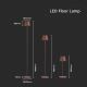LED Stmievateľná nabíjacia stojacia lampa 3v1 LED/4W/5V 4400 mAh 3000K IP54 hnedá