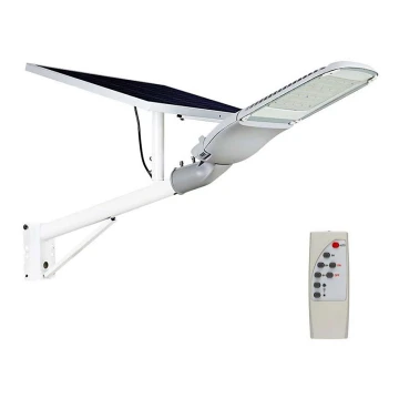 LED Stmievateľná solárna pouličná lampa SAMSUNG CHIP LED/50W/6,4V 6000K IP65 + diaľkové ovládanie