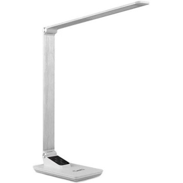 LED Stmievateľná stolná lampa s USB LED/7W/230V 3000K/4000K/5500K biela