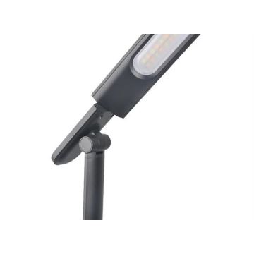 LED Stmievateľná stolná lampa s USB LED/9W/230V 3000K/4000K/5500K čierna