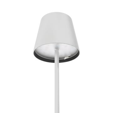 LED Stmievateľná vonkajšia nabíjacia stolná lampa LED/4W/4000 mAh 3000/4000/5500K IP44 biela