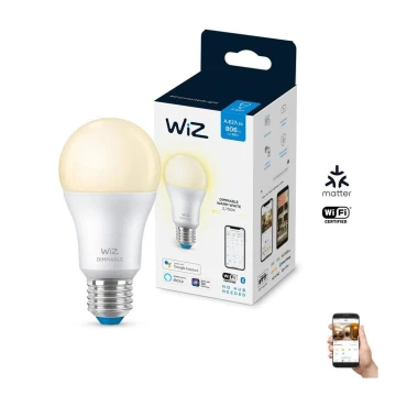 LED Stmievateľná žiarovka A60 E27/8W/230V 2700K CRI 90 Wi-Fi - WiZ