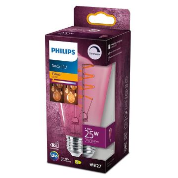 LED Stmievateľná žiarovka DECO Philips ST64 E27/4,5W/230V 1800K