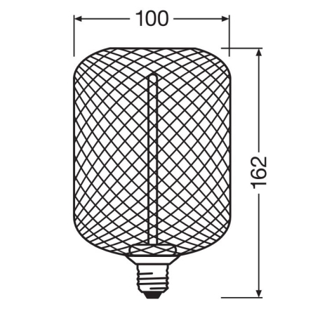 LED Stmievateľná žiarovka DECOR FILAMENT E27/3,5W/230V 1800K čierna - Osram