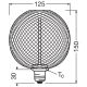 LED Stmievateľná žiarovka DECOR  FILAMENT G125 E27/3,5W/230V 1800K čierna - Osram