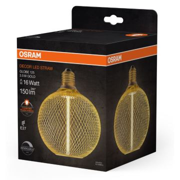 LED Stmievateľná žiarovka DECOR  FILAMENT G125 E27/3,5W/230V 1800K zlatá - Osram