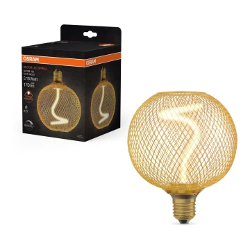 LED Stmievateľná žiarovka DECOR FILAMENT G125 E27/3,5W/230V 1800K zlatá - Osram