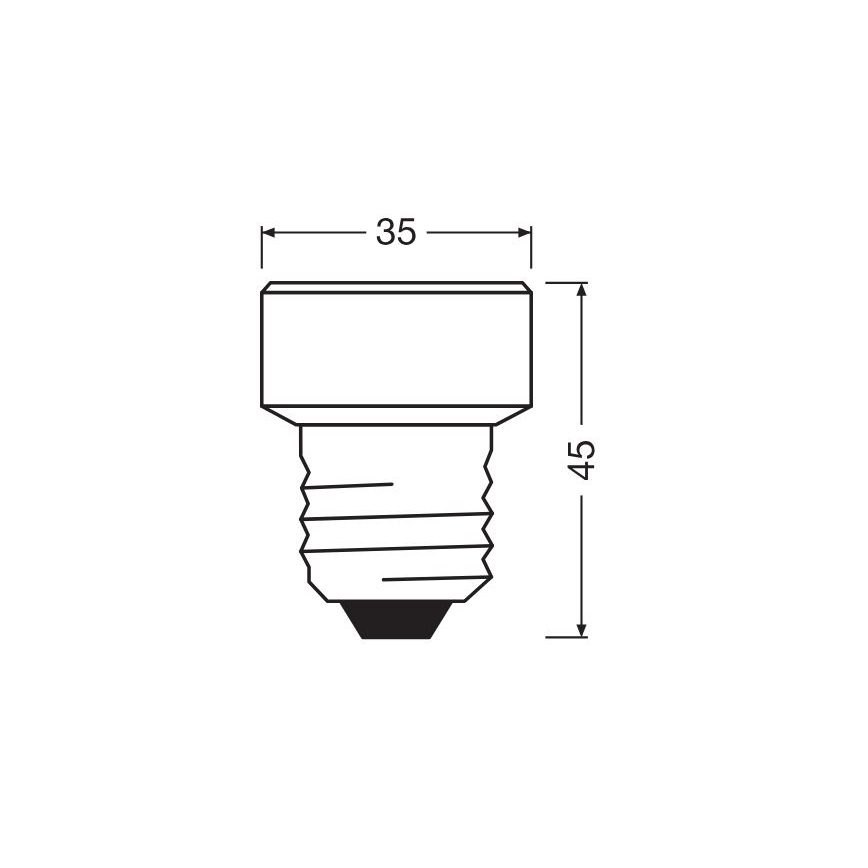 LED Stmievateľná žiarovka E27/3,5W/230V 4000K - Osram