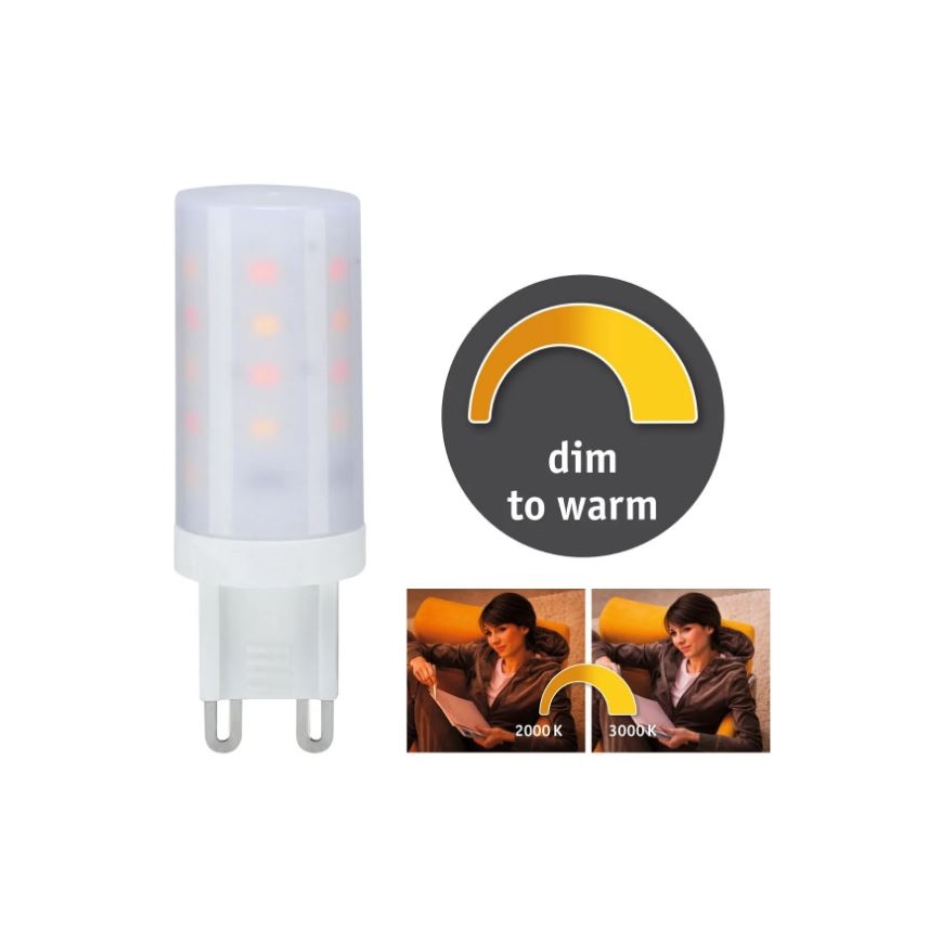 LED Stmievateľná žiarovka G9/4W/230V 2000-3000K - Paulmann 28819
