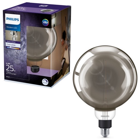 LED Stmievateľná žiarovka SMOKY VINTAGE Philips G200 E27/6,5W/230V