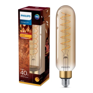 LED Stmievateľná žiarovka VINTAGE Philips T65 E27/6,5W/230V