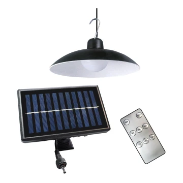 LED Stmievateľné solárne závesné svietidlo so súmrakovým senzorom LED/6W/3,7V 800 mAh IP44 + diaľkové ovládanie