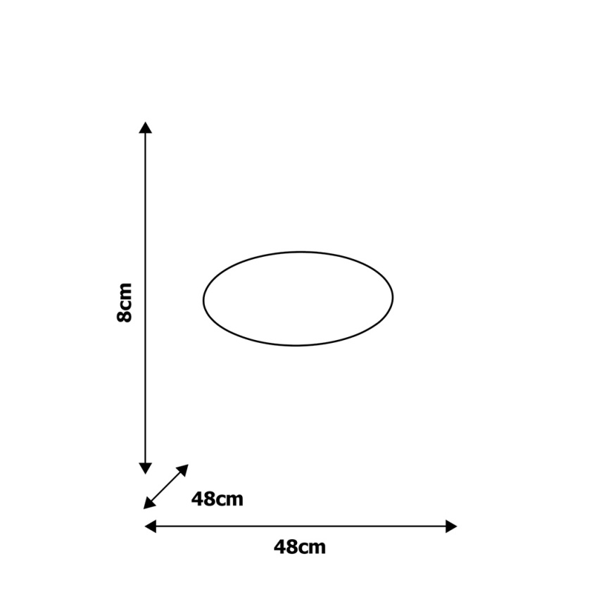 LED Stmievateľné stropné svietidlo FILO LED/30W/230V + diaľkové ovládanie