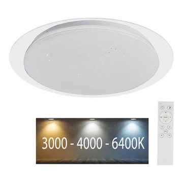 LED Stmievateľné stropné svietidlo LED/40W/230V 3000K/4000K/6500K + diaľkové ovládanie
