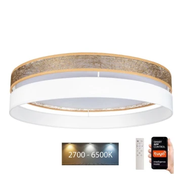 LED Stmievateľné stropné svietidlo LIMA LED/36W/230V 2700-6500K Wi-Fi Tuya + diaľkové ovládanie biela/zlatá